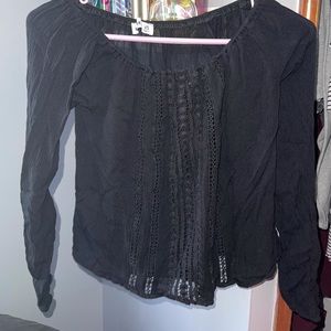 Black long sleeve tee